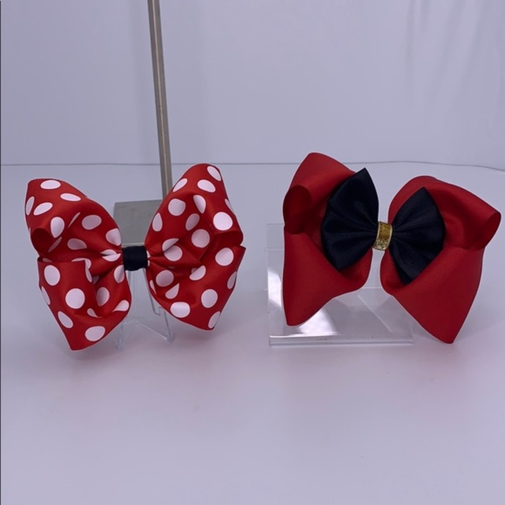 Minnie & Micky mouse hair bows